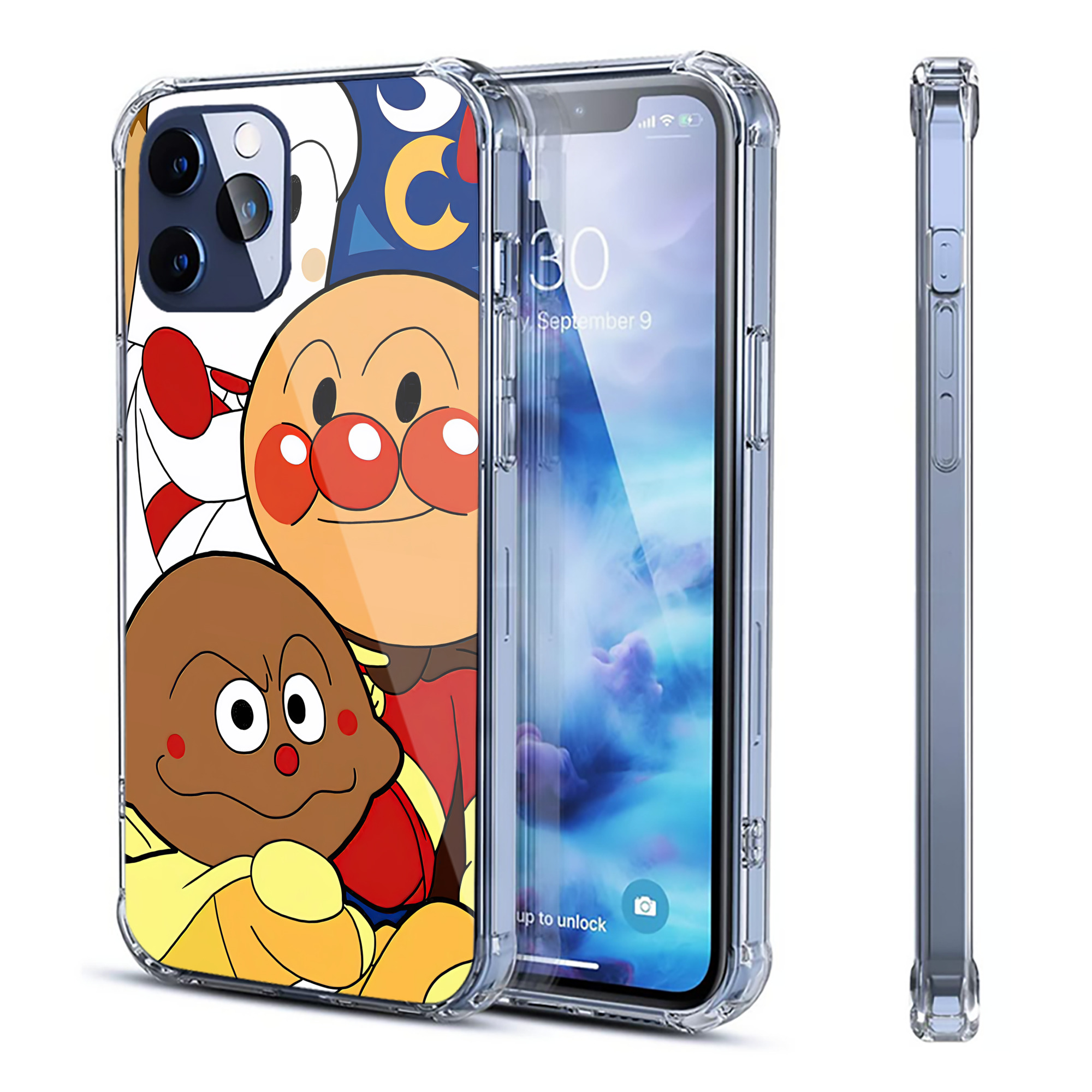 アンパンマン Anpanman 【iPhone 12シリーズ対応】透明スマホケース（クリアソフトケース）